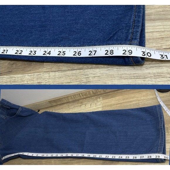 Vintage 90's Levis Action Jeans Blue Denim‎ Brown Tab Men 40x29 fits 37x29.5 New - Picture 5 of 6